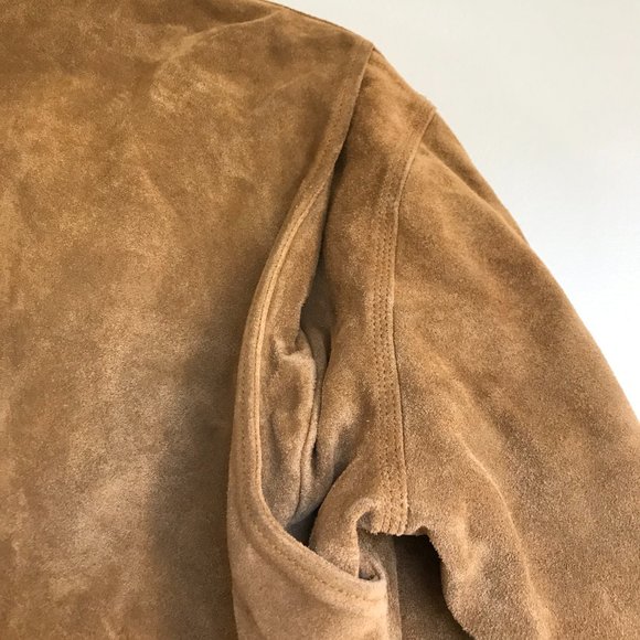 Vintage Ralph Lauren Polo Jacket Suede Leather RRL Style Grail Tartan Plaid - Picture 9 of 14